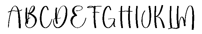 Rosalia Written Font UPPERCASE