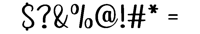 Rosalina Calligraphy Font OTHER CHARS