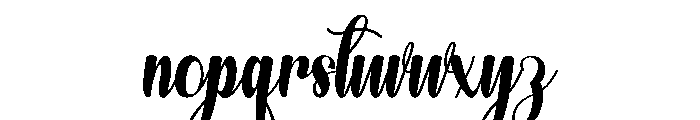 Rosalina Calligraphy Font LOWERCASE