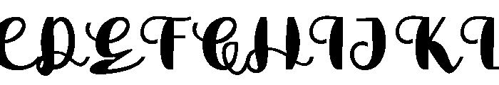RosalinaScript Font UPPERCASE