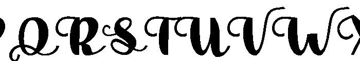 RosalinaScript Font UPPERCASE