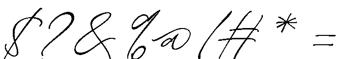Rosaline La Couture Regular Font OTHER CHARS