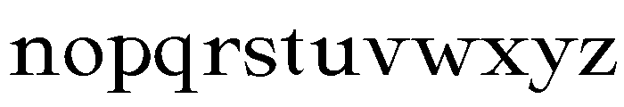 Rosaline Serif Regular Font LOWERCASE
