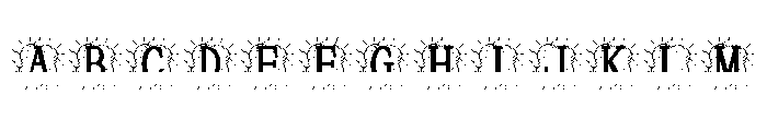 Rosalith Split Monogram Font UPPERCASE