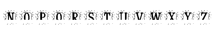 Rosalith Split Monogram Font UPPERCASE