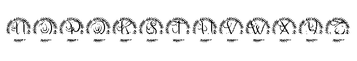 Rosaver Split Monogram Font UPPERCASE