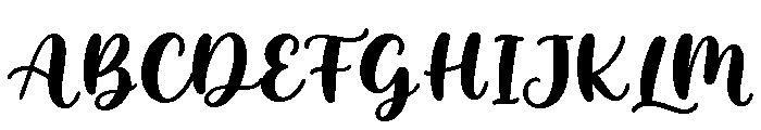 Rosavine Font UPPERCASE