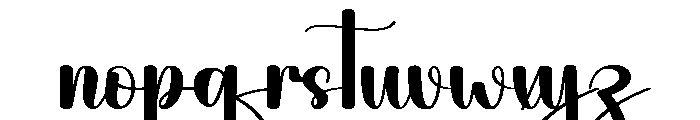Rose Buoquette Font LOWERCASE