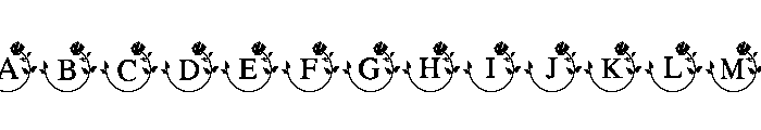 Rose Floral Monogram FONT