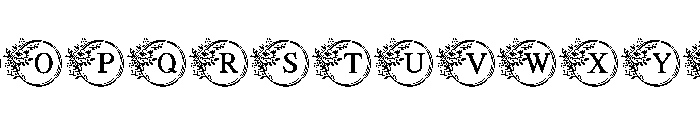 Rose Garden Circle Font LOWERCASE