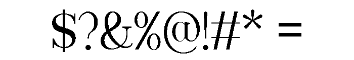 Rose Magnolia Regular Font OTHER CHARS