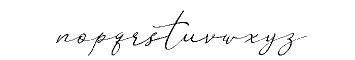 Rose Magnolia Script Font LOWERCASE