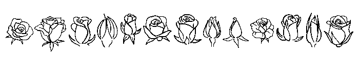 Rose mom Font UPPERCASE