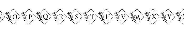 RoseFloralMonogramSuse-Reg Font UPPERCASE