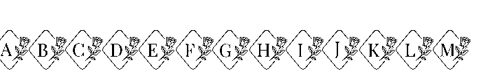RoseFloralMonogramSuse-Reg FONT