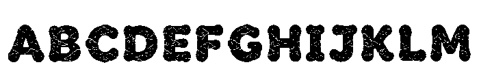 Rosea Regular Font UPPERCASE