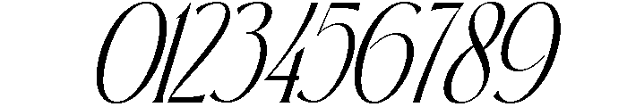 Rosean Monarch Italic Font OTHER CHARS