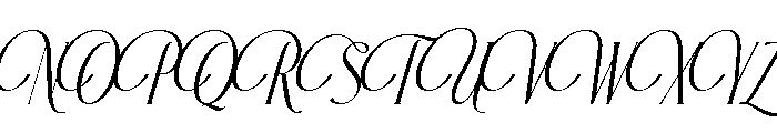 Rosean Monarch Italic Font UPPERCASE