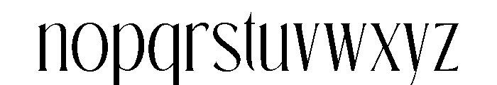 Rosean Monarch Regular Font LOWERCASE