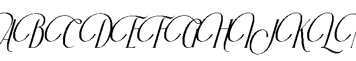 RoseanMonarch-Italic Font UPPERCASE