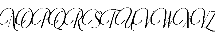 RoseanMonarch-Italic Font UPPERCASE