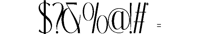 RoseanMonarch-Regular Font OTHER CHARS
