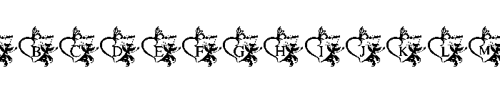 Roseheart Valentine Font UPPERCASE