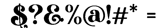 Roselique Font OTHER CHARS
