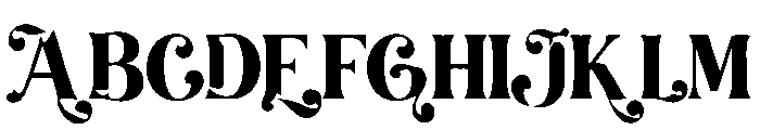 Roselique Font UPPERCASE