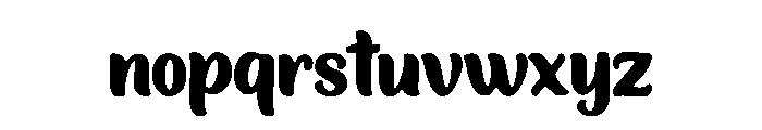 Roselunia Script Font LOWERCASE