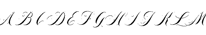 Roselvine Greetings Regular Font UPPERCASE