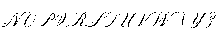 Roselvine Greetings Regular Font UPPERCASE