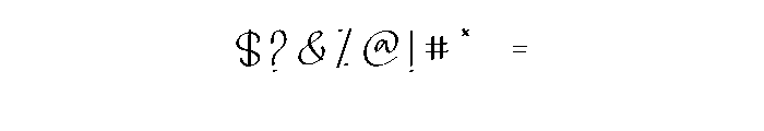 Roselya1 Font OTHER CHARS
