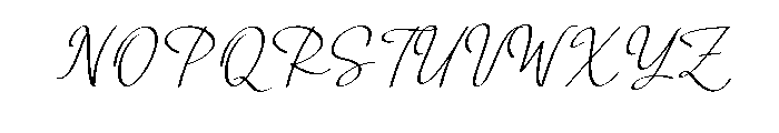 Roselya1 Font UPPERCASE