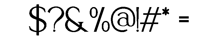 Rosemeu Regular Font OTHER CHARS