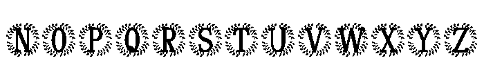 Rosenthal Monogram Font UPPERCASE