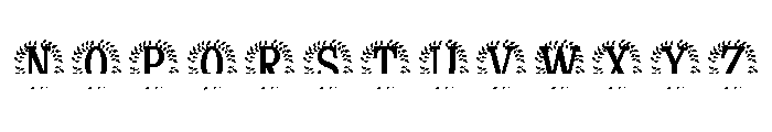 Rosenthal Split Monogram Font UPPERCASE
