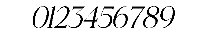 Rosery Italic Font OTHER CHARS