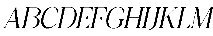 Rosery Italic Font UPPERCASE