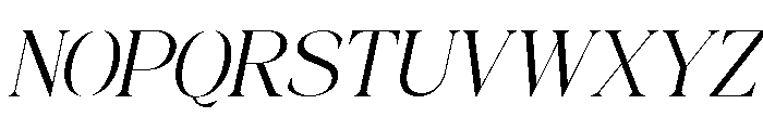 Rosery Italic Font UPPERCASE
