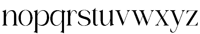 Rosery Regular Font LOWERCASE