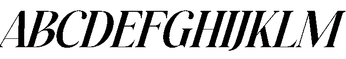Roses Garden Italic Font UPPERCASE