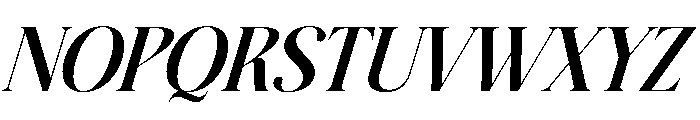 Roses Garden Italic Font UPPERCASE
