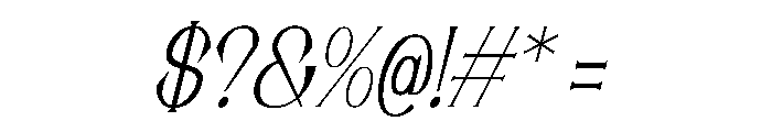 Rosetaen Italic Font OTHER CHARS