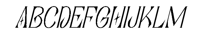 Rosetaen Italic Font UPPERCASE