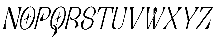 Rosetaen Italic Font UPPERCASE