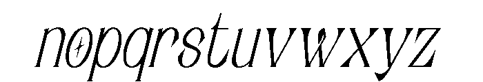 Rosetaen Italic Font LOWERCASE
