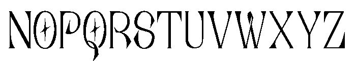 Rosetaen Font UPPERCASE
