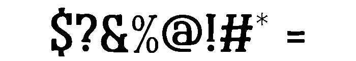 Rosetica Slab Font OTHER CHARS