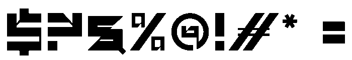 Rosket Techno Font OTHER CHARS